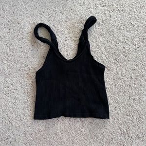 UO Black Ribbed Tank